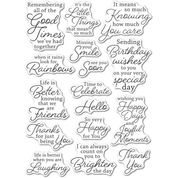 Open Studio Clear Stamp Set - Joyful Moments CL5266