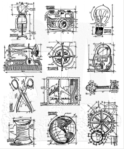 Tim Holtz® Stampers Anonymous Cling Mount Sets -- CMS101 through CMS150
