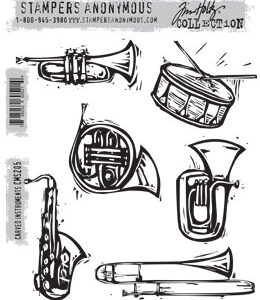 Tim Holtz® Stampers Anonymous Cling Mount Sets -- Carved Instruments CMS205