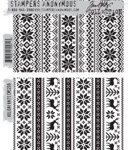 Tim Holtz® Stampers Anonymous Cling Mount Sets -- Holiday Knits CMS206