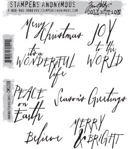 Tim Holtz® Stampers Anonymous Cling Mount Sets -- Handwritten Holidays 1 CMS208