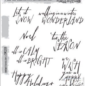 Tim Holtz® Stampers Anonymous Cling Mount Sets -- Handwritten Holidays 2 CMS209