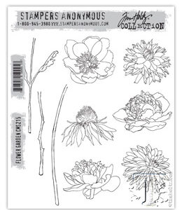 Tim Holtz® Stampers Anonymous Cling Mount Sets -- Flower Garden CMS215