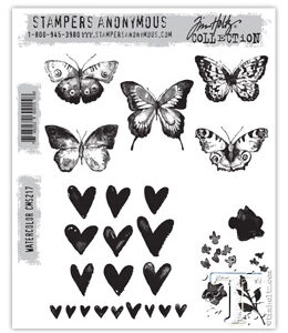 Tim Holtz® Stampers Anonymous Cling Mount Sets -- Watercolor CMS217