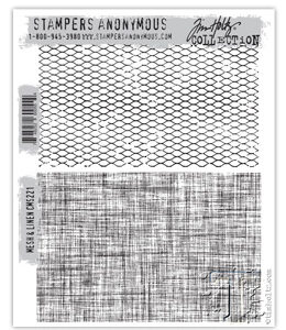 Tim Holtz® Stampers Anonymous Cling Mount Sets -- Mesh & Linen CMS221