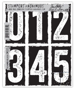 Tim Holtz® Stampers Anonymous Cling Mount Sets -- Big Number Blocks CMS223