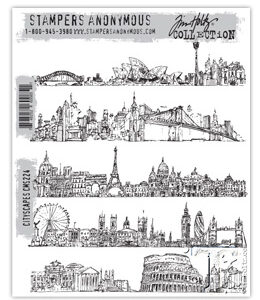 Tim Holtz® Stampers Anonymous Cling Mount Sets -- Cityscapes CMS224