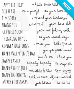 Tim Holtz® Stampers Anonymous Cling Mount Sets -- Crazy Talk CMS236