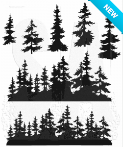 Tim Holtz® Stampers Anonymous Cling Mount Sets -- Tree Line CMS244