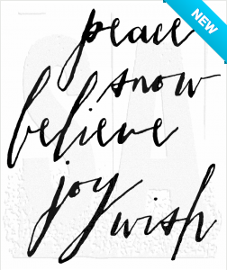 Tim Holtz® Stampers Anonymous Cling Mount Sets -- Handwritten Holidays 3 CMS248