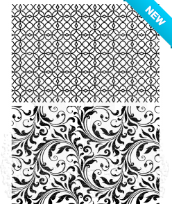 Tim Holtz® Stampers Anonymous Cling Mount Sets -- Lattice & Flourish CMS257