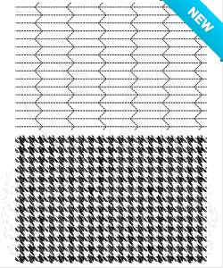 Tim Holtz® Stampers Anonymous Cling Mount Sets -- Tailor & Houndstooth CMS258