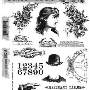 Tim Holtz® Stampers Anonymous Cling Mount Sets -- Ladies & Gentlemen CMS268