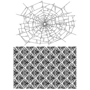 Tim Holtz® Stampers Anonymous Cling Mount Sets -- Webs & Damask CMS276
