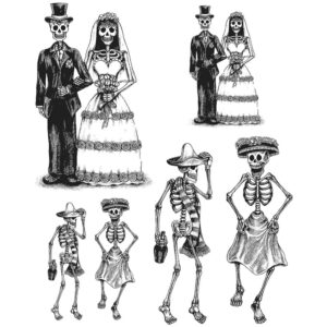 Tim Holtz® Stampers Anonymous Cling Mount Sets -- Day of the Dead#2 CMS278
