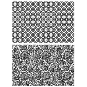 Tim Holtz® Stampers Anonymous Cling Mount Sets -- Rosette & Floret CMS279