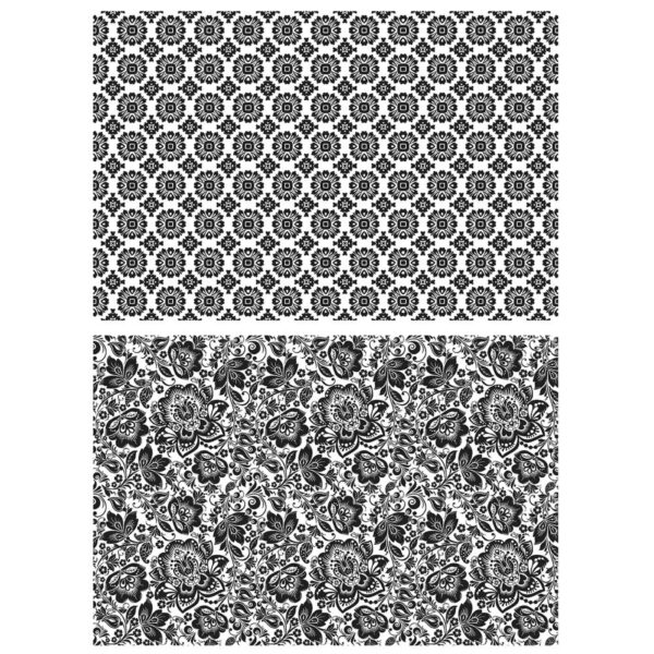 Tim Holtz® Stampers Anonymous Cling Mount Sets -- Rosette & Floret CMS279