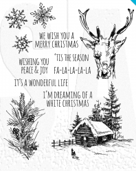 Tim Holtz® Stampers Anonymous Cling Mount Sets -- Scribble Woodland CMS282