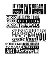 Tim Holtz® Stampers Anonymous Cling Mount Sets -- Motivation 1 CMS289