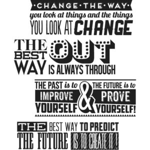 Tim Holtz® Stampers Anonymous Cling Mount Sets -- Motivation 2 CMS290