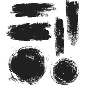 Tim Holtz® Stampers Anonymous Cling Mount Sets -- Brushstrokes CMS293