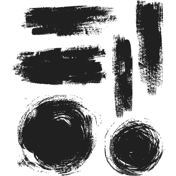 Tim Holtz® Stampers Anonymous Cling Mount Sets -- Brushstrokes CMS293