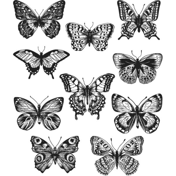 Tim Holtz® Stampers Anonymous Cling Mount Sets -- Flutter CMS294