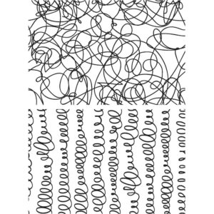 Tim Holtz® Stampers Anonymous Cling Mount Sets -- Scribbles & Spirals CMS296