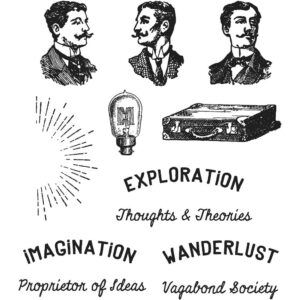 Tim Holtz® Stampers Anonymous Cling Mount Sets -- Noble Gent CMS301