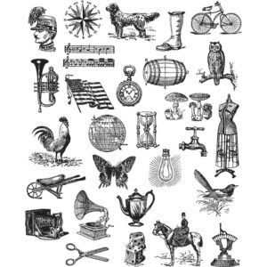 Tim Holtz® Stampers Anonymous Cling Mount Sets -- Tiny Things 2 CMS305