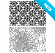 Tim Holtz® Stampers Anonymous Cling Mount Sets -- Skulls & Cobwebs CMS306