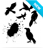 Tim Holtz® Stampers Anonymous Cling Mount Sets -- Ravens CMS310