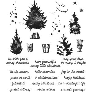 Tim Holtz® Stampers Anonymous Cling Mount Sets -- Watercolor Trees CMS317