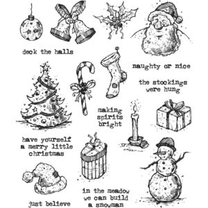 Tim Holtz® Stampers Anonymous Cling Mount Sets -- Tattered Christmas CMS318