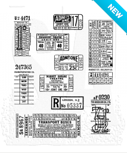 Tim Holtz® Stampers Anonymous Cling Mount Sets -- Ticket Booth CMS337