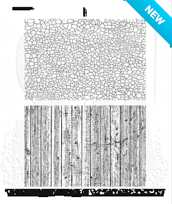Tim Holtz® Stampers Anonymous Cling Mount Sets -- Craze & Planks CMS344