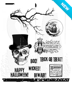 Tim Holtz® Stampers Anonymous Cling Mount Sets -- Mr. Bones CMS345