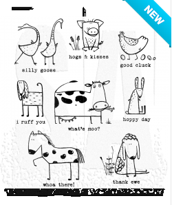 Tim Holtz® Stampers Anonymous Cling Mount Sets -- Funny Farm CMS361