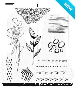 Tim Holtz® Stampers Anonymous Cling Mount Sets -- Media Marks 1 CMS362