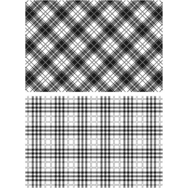 Tim Holtz® Stampers Anonymous Cling Mount Sets -- Perfect Plaids CMS383