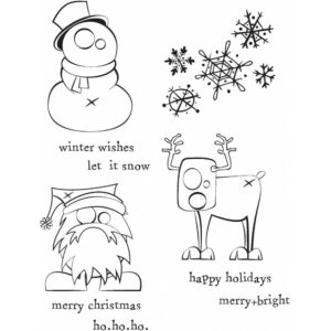 Tim Holtz® Stampers Anonymous Cling Mount Sets -- Merry Misfits CMS387