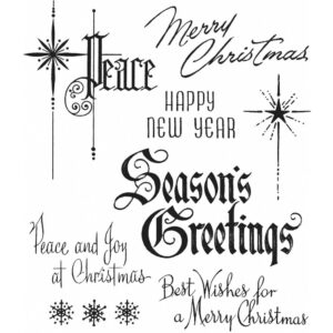 Tim Holtz® Stampers Anonymous Cling Mount Sets -- Christmastime 2 CMS389