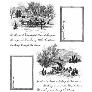 Tim Holtz® Stampers Anonymous Cling Mount Sets -- Scenic Holiday CMS391