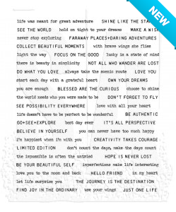 Tim Holtz® Stampers Anonymous Cling Mount Sets -- Tiny Text CMS394