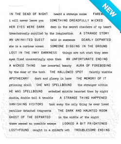 Tim Holtz® Stampers Anonymous Cling Mount Sets -- Tiny Text Halloween CMS409