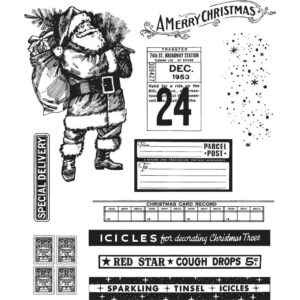 Tim Holtz® Stampers Anonymous Cling Mount Sets -- Vintage Holidays CMS423