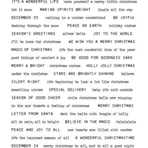 Tim Holtz® Stampers Anonymous Cling Mount Sets -- Tiny Text Christmas CMS424