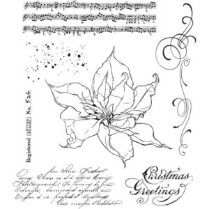 Tim Holtz® Stampers Anonymous Cling Mount Sets -- The Poinsettia CMS426