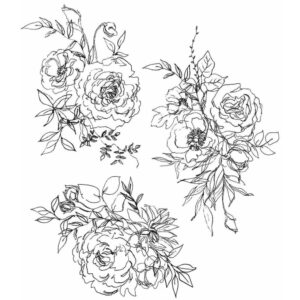 Tim Holtz® Stampers Anonymous Cling Mount Sets -- Floral Outlines CMS430