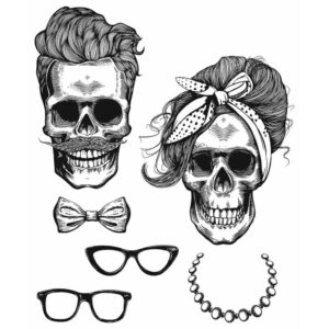 Tim Holtz® Stampers Anonymous Cling Mount Sets -- Wicked Hipsters CMS439